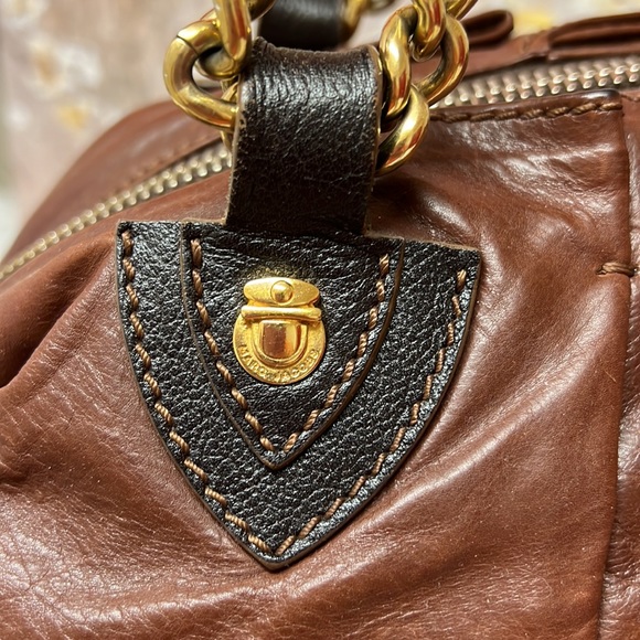 Marc Jacobs Gordon Satchel Handbag In Truffle Leather MSRP $1295 - Picture 3 of 13